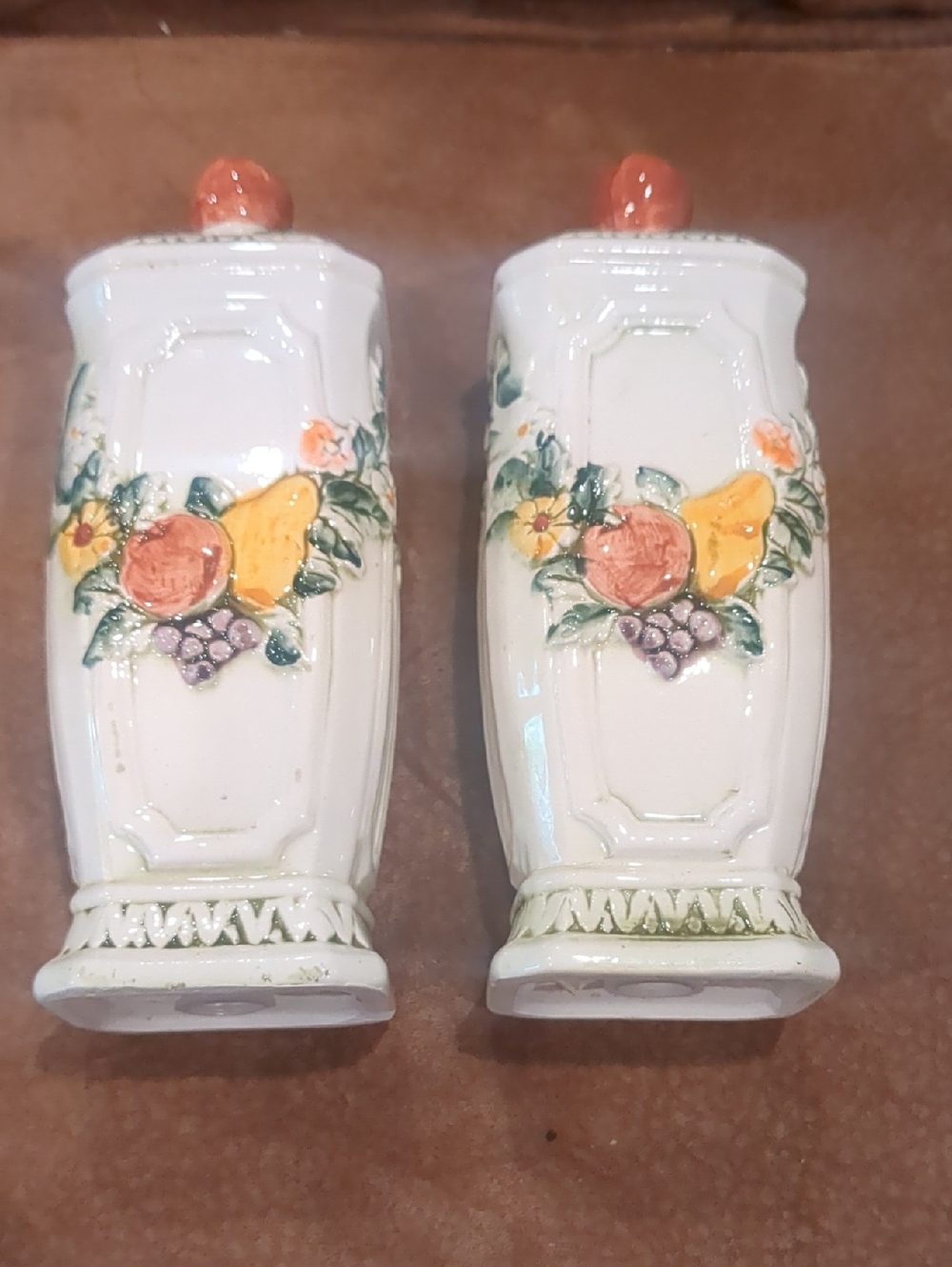 Vintage George Z. Lefton "Fruit Fantasia" salt and pepper shakers from the 50s